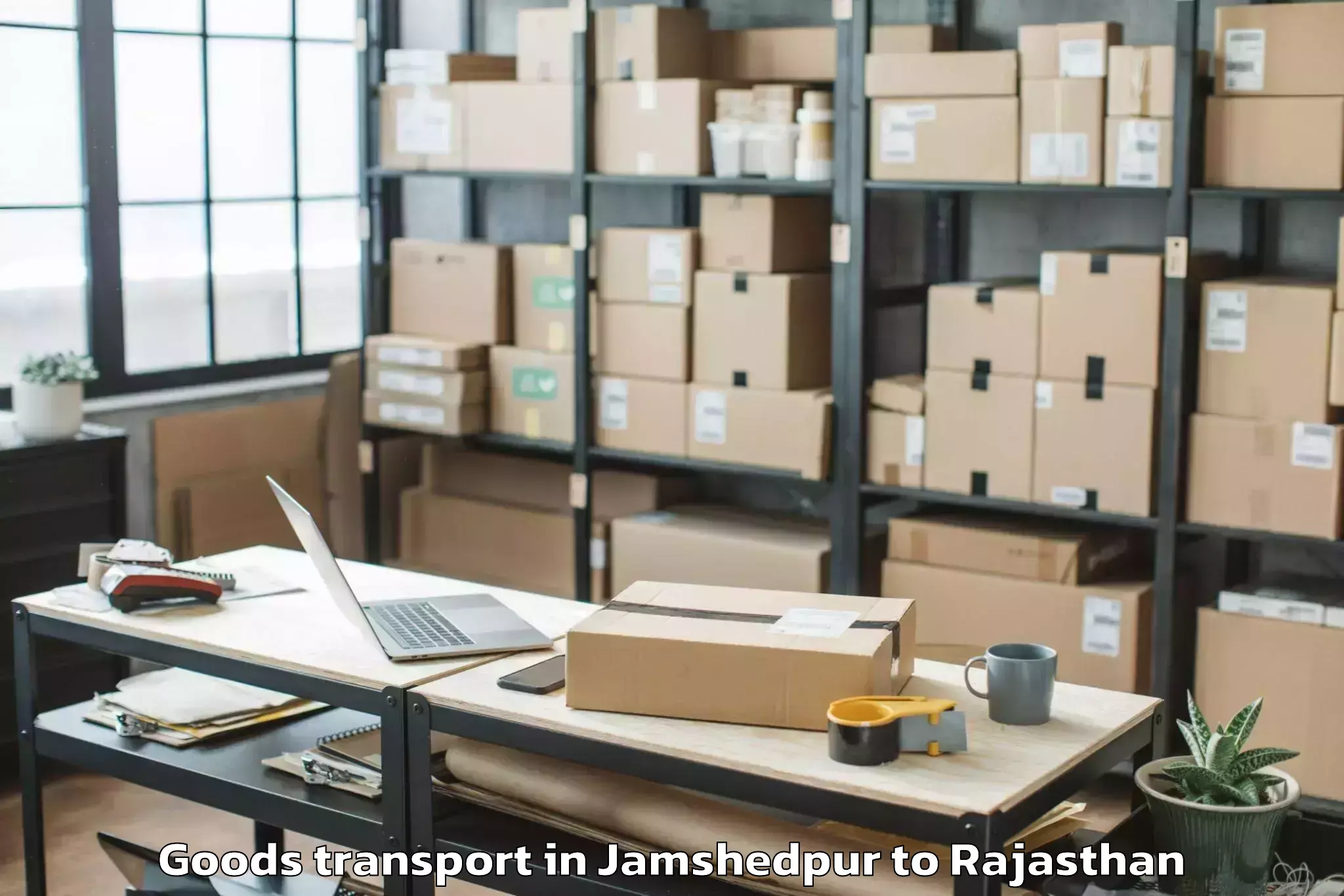 Easy Jamshedpur to Udpura Goods Transport Booking